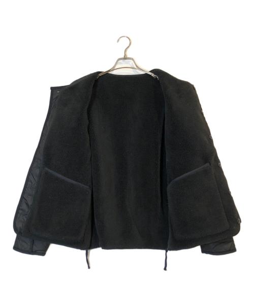 TAION（タイオン）TAION (タイオン) ミリタリー リバーシブル クルーネック ダウンジャケット ブラック サイズ:Mの古着・服飾アイテム