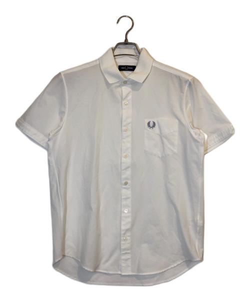 FRED PERRY（フレッドペリー）FRED PERRY (フレッドペリー) ロゴ刺繍半袖シャツ ブラック サイズ:Sの古着・服飾アイテム