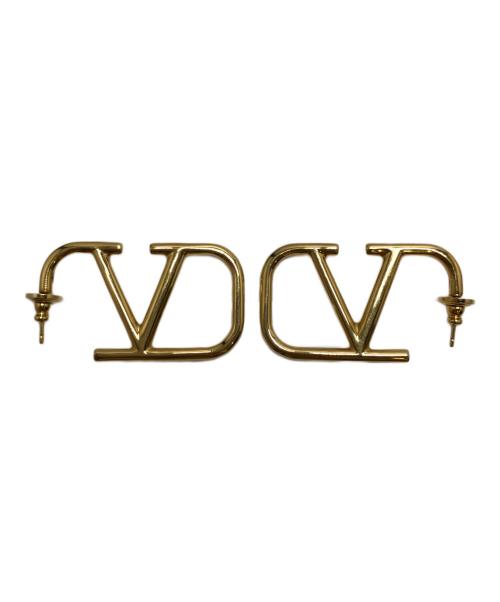 VALENTINO（ヴァレンティノ）VALENTINO (ヴァレンティノ) Vロゴピアス カラー：ゴールド サイズ:表記なしの古着・服飾アイテム