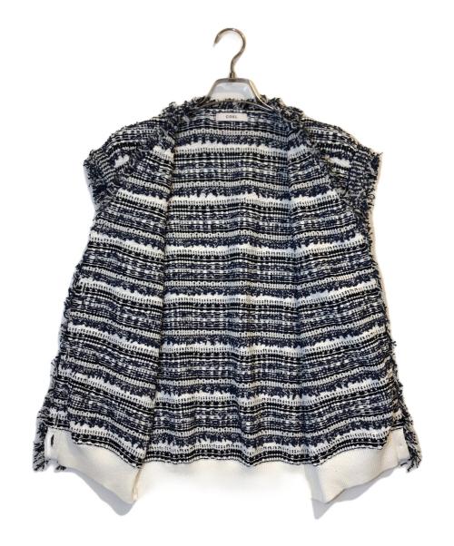 COEL（コエル）COEL (コエル) ツイードミックスニットベスト ネイビー サイズ:FREEの古着・服飾アイテム