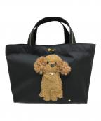 MUVEILミュベール）の古着「トイプードルトートバッグ」｜ブラック
