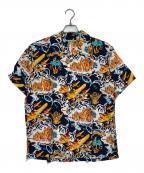 pine mcswine×THE REAL McCOY'Sリアルマッコイズ×ザ・リアルマッコイズ）の古着「アロハシャツ」｜ネイビー