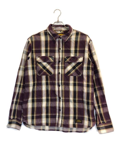 NEIGHBORHOOD（ネイバーフッド）NEIGHBORHOOD (ネイバーフッド) LUMBERS C-SHIRT LS パープル サイズ:Lの古着・服飾アイテム