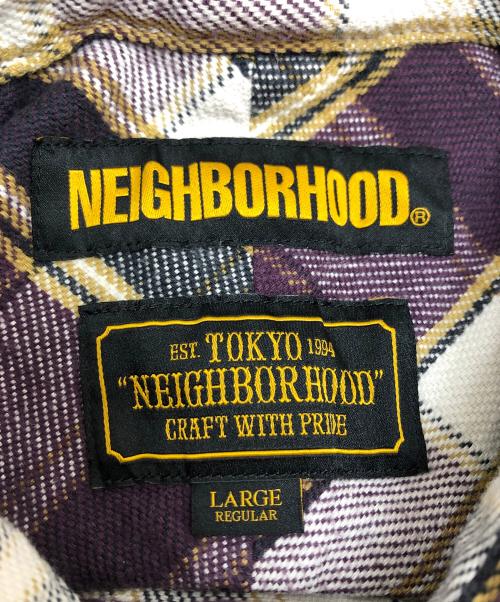 NEIGHBORHOOD（ネイバーフッド）NEIGHBORHOOD (ネイバーフッド) LUMBERS C-SHIRT LS パープル サイズ:Lの古着・服飾アイテム