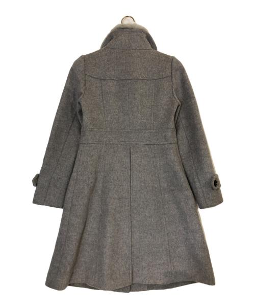 BLUE LABEL CRESTBRIDGE（ブルーレーベルクレストブリッジ）BLUE LABEL CRESTBRIDGE (ブルーレーベルクレストブリッジ) ラビットファーウールコート グレー サイズ:38の古着・服飾アイテム