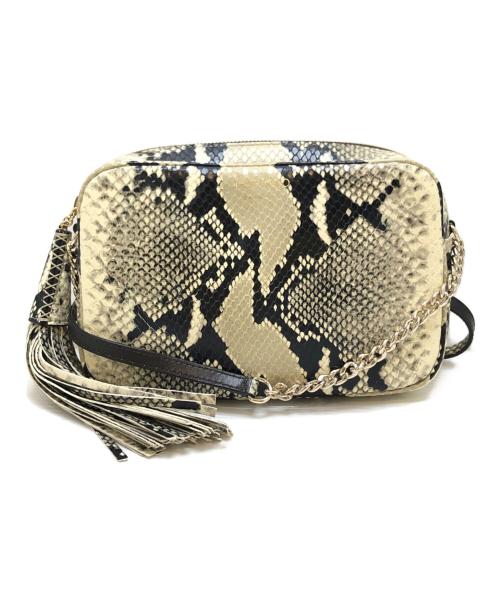 JIMMY CHOO（ジミーチュウ）JIMMY CHOO (ジミーチュウ) ATHINI CAMERA BAG ベージュ サイズ:表記なしの古着・服飾アイテム
