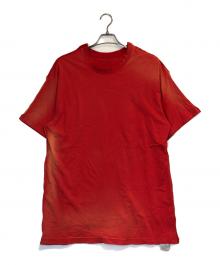 MARTINE ROSE（マーティン・ローズ）の古着「ヴィンテージ加工Tシャツ」｜レッド