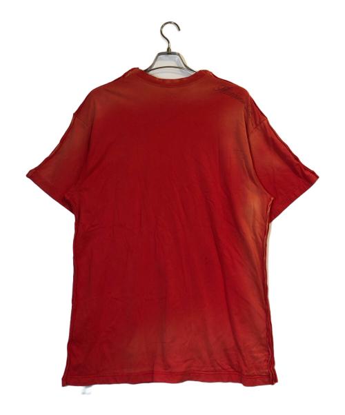 MARTINE ROSE（マーティン・ローズ）MARTINE ROSE (マーティン・ローズ) ヴィンテージ加工Tシャツ レッド サイズ:Mの古着・服飾アイテム