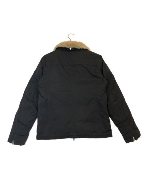 PEUTEREY（ピューテリー）PEUTEREY (ピューテリー) ラビットファーダウンジャケット ブラック サイズ:Mの古着・服飾アイテム