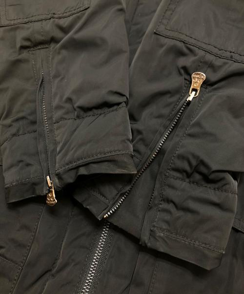 PEUTEREY（ピューテリー）PEUTEREY (ピューテリー) ラビットファーダウンジャケット ブラック サイズ:Mの古着・服飾アイテム