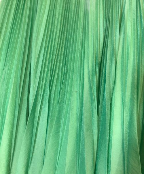 CYCLAS（シクラス）CYCLAS (シクラス) シアープリーツスカート グリーン サイズ:34の古着・服飾アイテム