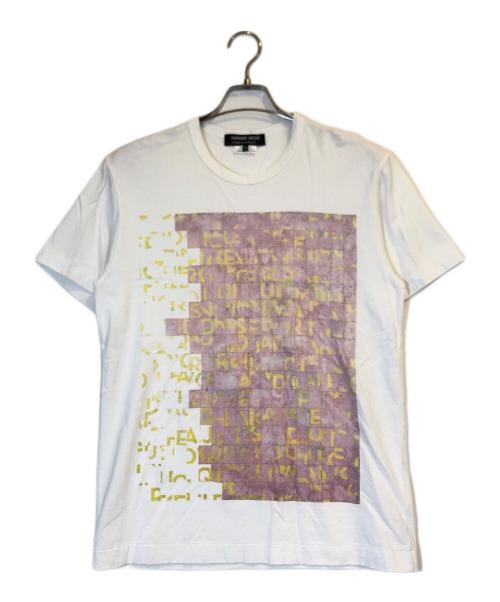COMME des GARCONS HOMME DEUX（コムデギャルソン オム ドゥ）COMME des GARCONS HOMME DEUX (コムデギャルソン オム ドゥ) プリントTシャツ ホワイト サイズ:Mの古着・服飾アイテム