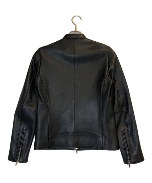 STUDIOUS（ステュディオス）STUDIOUS (ステュディオス) シングルライダースジャケット ブラック サイズ:Sの古着・服飾アイテム