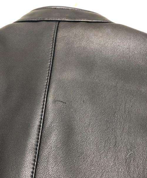 STUDIOUS（ステュディオス）STUDIOUS (ステュディオス) シングルライダースジャケット ブラック サイズ:Sの古着・服飾アイテム