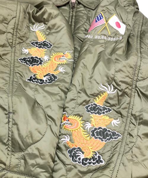 AVIREX（アヴィレックス）AVIREX (アヴィレックス) RIP STOP VIETNAM JACKET カーキ サイズ:Lの古着・服飾アイテム
