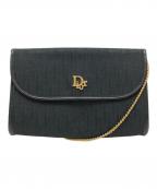 Christian Diorクリスチャン ディオール）の古着「トロッターチェーンショルダーバッグ」｜ブラック