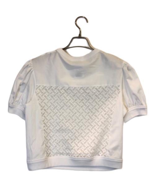 CHANEL（シャネル）CHANEL (シャネル) エンブロイダリー コットン ポプリン Tシャツ ホワイト サイズ:34の古着・服飾アイテム