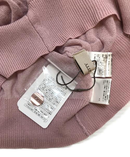 JUSGLITTY（ジャスグリッティー）JUSGLITTY (ジャスグリッティー) シアーカーディガン ピンク サイズ:2 未使用品の古着・服飾アイテム