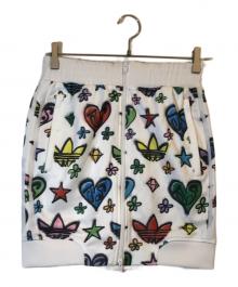 adidas Originals×JEREMY SCOTT（アディダスオリジナル×ジェレミー スコット）の古着「MONO JS SKIRT」｜ホワイト
