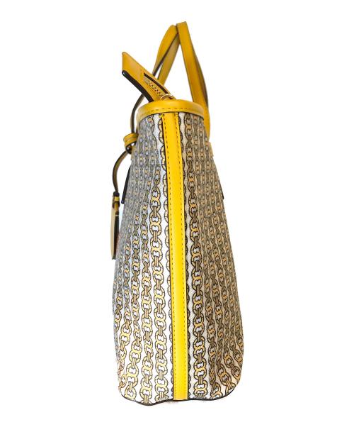 TORY BURCH（トリーバーチ）TORY BURCH (トリーバーチ) ジェミニリンクキャンバス2wayレザートート イエロー サイズ:表記なしの古着・服飾アイテム