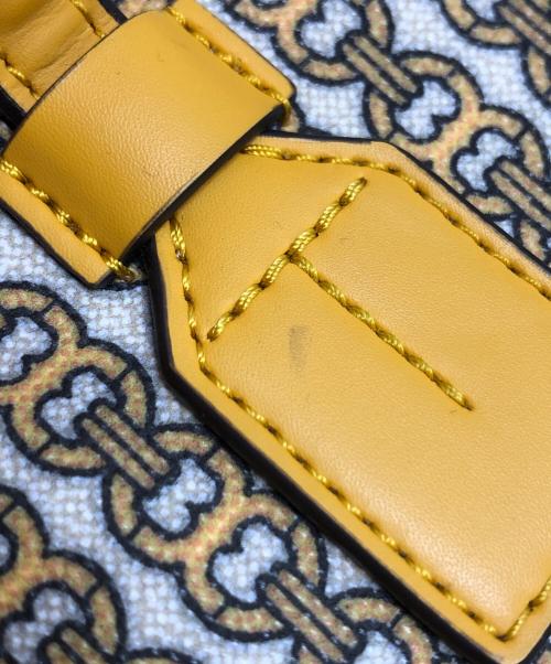 TORY BURCH（トリーバーチ）TORY BURCH (トリーバーチ) ジェミニリンクキャンバス2wayレザートート イエロー サイズ:表記なしの古着・服飾アイテム