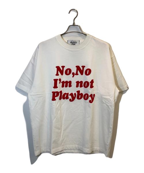 Perfect ribs（パーフェクトリブス）Perfect ribs (パーフェクトリブス) A LOVE MOVEMENT (アラブモーメント) BASIC SHORT SLEEVE T-SHIRTS ホワイト サイズ:XL 未使用品の古着・服飾アイテム