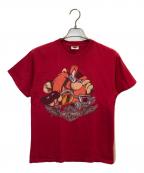 HARLEY-DAVIDSON×LOONEY TUNESハーレーダビッドソン×ルーニーチューンズ）の古着「ヴィンテージTシャツ」｜レッド