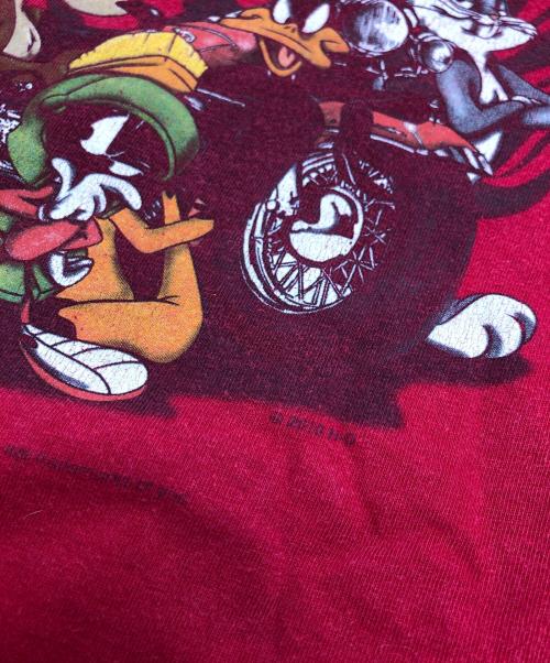 HARLEY-DAVIDSON（ハーレーダビッドソン）HARLEY-DAVIDSON (ハーレーダビッドソン) LOONEY TUNES (ルーニーチューンズ) ヴィンテージTシャツ レッド サイズ:Mの古着・服飾アイテム