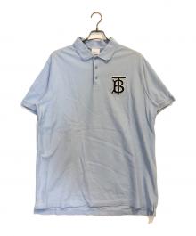 BURBERRY LONDON ENGLAND（バーバリー ロンドン イングランド）の古着「TBロゴポロシャツ」｜スカイブルー