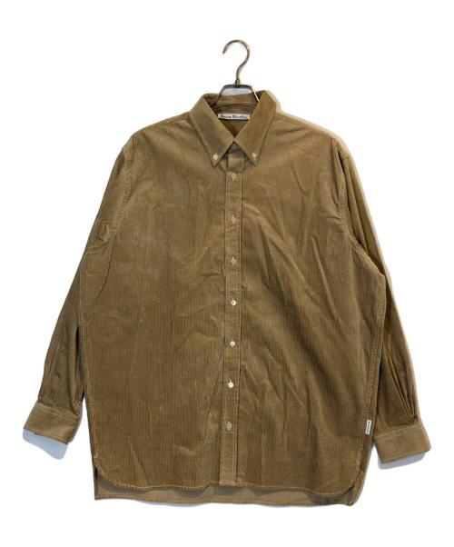 Acne studios（アクネ ストゥディオス）Acne studios (アクネ ストゥディオス) コーデュロイシャツ ベージュ サイズ:46の古着・服飾アイテム