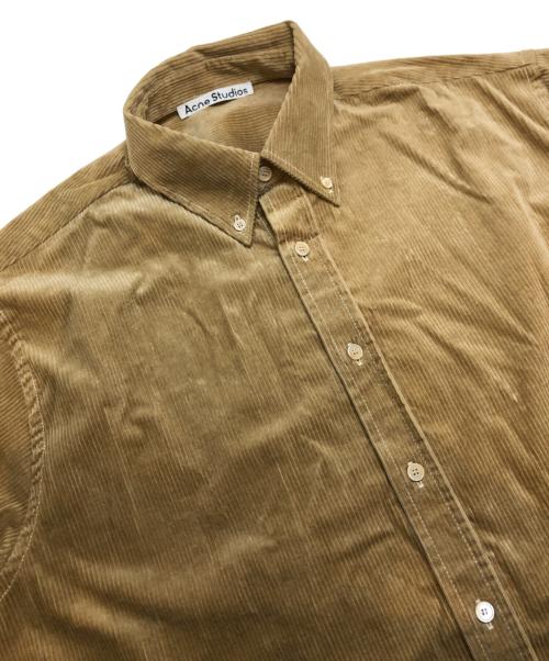Acne studios（アクネ ストゥディオス）Acne studios (アクネ ストゥディオス) コーデュロイシャツ ベージュ サイズ:46の古着・服飾アイテム