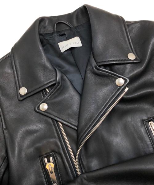 upper hights（アッパーハイツ）upper hights (アッパーハイツ) ダブルライダースジャケット ブラック サイズ:1の古着・服飾アイテム