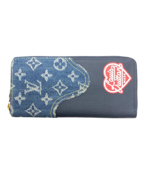 LOUIS VUITTON（ルイ ヴィトン）LOUIS VUITTON (ルイ ヴィトン) モノグラムデニムジッピーウォレット ネイビー サイズ:表記なしの古着・服飾アイテム