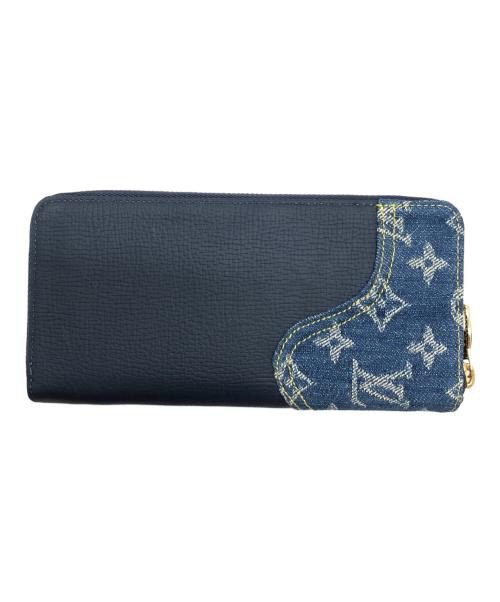 LOUIS VUITTON（ルイ ヴィトン）LOUIS VUITTON (ルイ ヴィトン) モノグラムデニムジッピーウォレット ネイビー サイズ:表記なしの古着・服飾アイテム