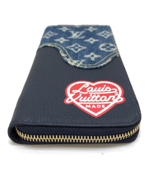 LOUIS VUITTON（ルイ ヴィトン）LOUIS VUITTON (ルイ ヴィトン) モノグラムデニムジッピーウォレット ネイビー サイズ:表記なしの古着・服飾アイテム