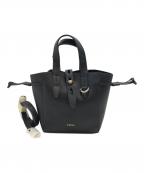FURLAフルラ）の古着「NET MINI TOTE」｜ブラック