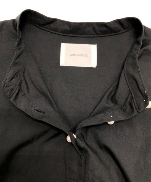 MIDIUMISOLID（ミディウミソリッド）MIDIUMISOLID (ミディウミソリッド) ブラウスワンピース ブラック サイズ:表記なしの古着・服飾アイテム