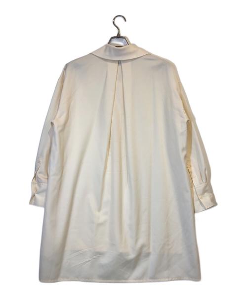 CABAN（キャバン）CABAN (キャバン) ウールツイル ハイネックロングシャツ アイボリー サイズ:Sの古着・服飾アイテム