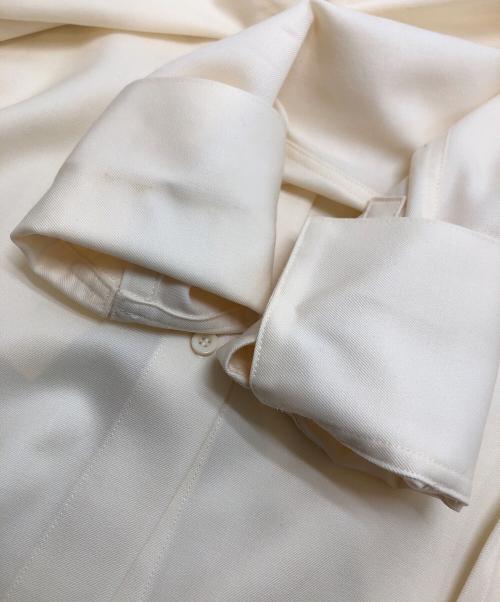 CABAN（キャバン）CABAN (キャバン) ウールツイル ハイネックロングシャツ アイボリー サイズ:Sの古着・服飾アイテム