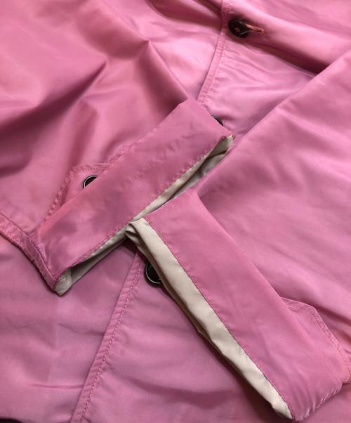 45R（フォーティファイブ・アール）45R (フォーティファイブ・アール) ナイロンの908ステンカラーコート ピンク サイズ:表記なしの古着・服飾アイテム