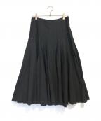 tricot COMME des GARCONSトリココムデギャルソン）の古着「コットンリネンスカート」｜ブラック
