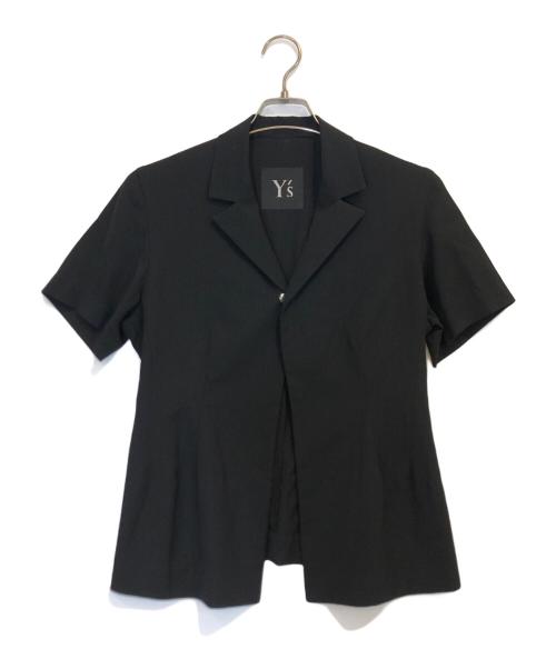 Y's（ワイズ）Y's (ワイズ) スナップ釦半袖シャツ ブラック サイズ:表記なしの古着・服飾アイテム