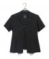 Y's（ワイズ）の古着「スナップ釦半袖シャツ」｜ブラック