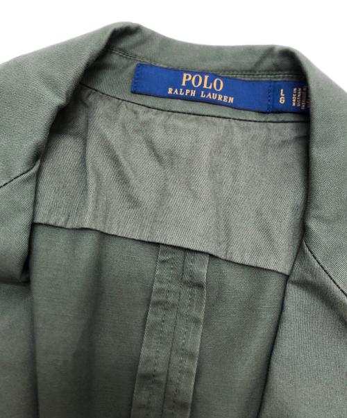 POLO RALPH LAUREN（ポロ・ラルフローレン）POLO RALPH LAUREN (ポロ・ラルフローレン) コットンテーラードジャケット グリーン サイズ:Lの古着・服飾アイテム