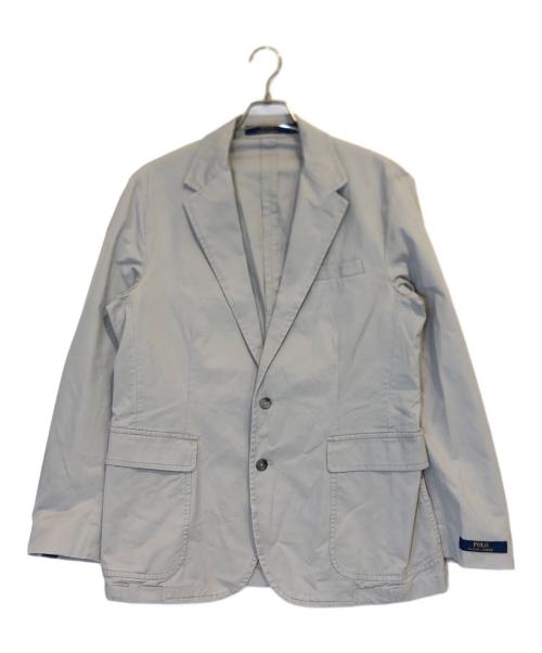 POLO RALPH LAUREN（ポロ・ラルフローレン）POLO RALPH LAUREN (ポロ・ラルフローレン) コットンテーラードジャケット グレー サイズ:Lの古着・服飾アイテム