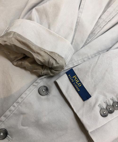 POLO RALPH LAUREN（ポロ・ラルフローレン）POLO RALPH LAUREN (ポロ・ラルフローレン) コットンテーラードジャケット グレー サイズ:Lの古着・服飾アイテム