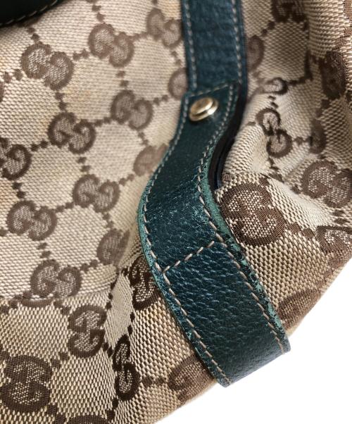 GUCCI（グッチ）GUCCI (グッチ) ＧＧキャンバストートバッグ グリーン サイズ:表記なしの古着・服飾アイテム
