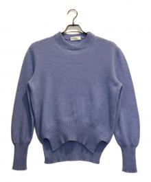 SLOWEAR by ZANONE（スローウェア）の古着「アンゴラ混クルーネックニット」｜スカイブルー