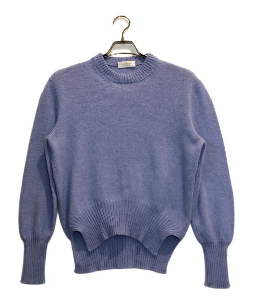 SLOWEAR by ZANONE（スローウェア）SLOWEAR by ZANONE (スローウェア) アンゴラ混クルーネックニット スカイブルー サイズ:42の古着・服飾アイテム