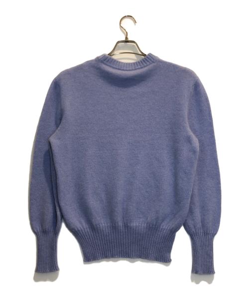 SLOWEAR by ZANONE（スローウェア）SLOWEAR by ZANONE (スローウェア) アンゴラ混クルーネックニット スカイブルー サイズ:42の古着・服飾アイテム